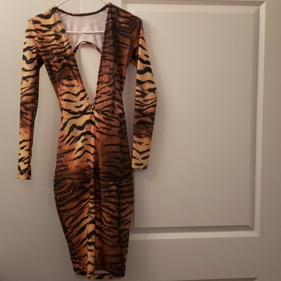 The DollHouse Factory Leopard Dress (size small) - Picture 3 of 4